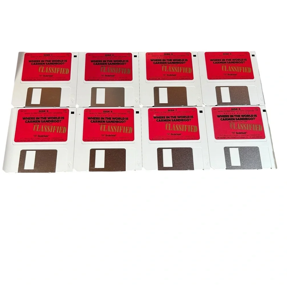 Where in the World is Carmen Sandiego? Deluxe Edition 1990, Broderbund PC Game
